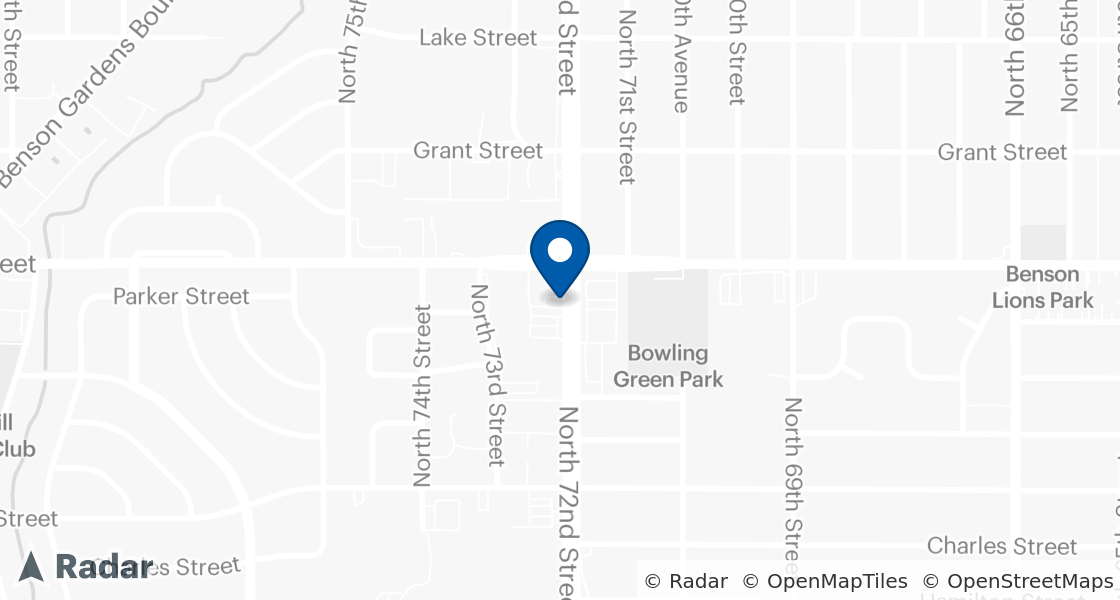 Map of Dairy Queen Location:: 1922 N 72nd St, Omaha, NE, 68114-1932